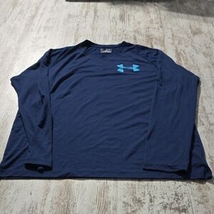 Under Armour Men's Dark Blue Long Sleeve Tee